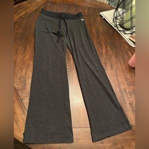 Pink boot cut yoga pants. Large.